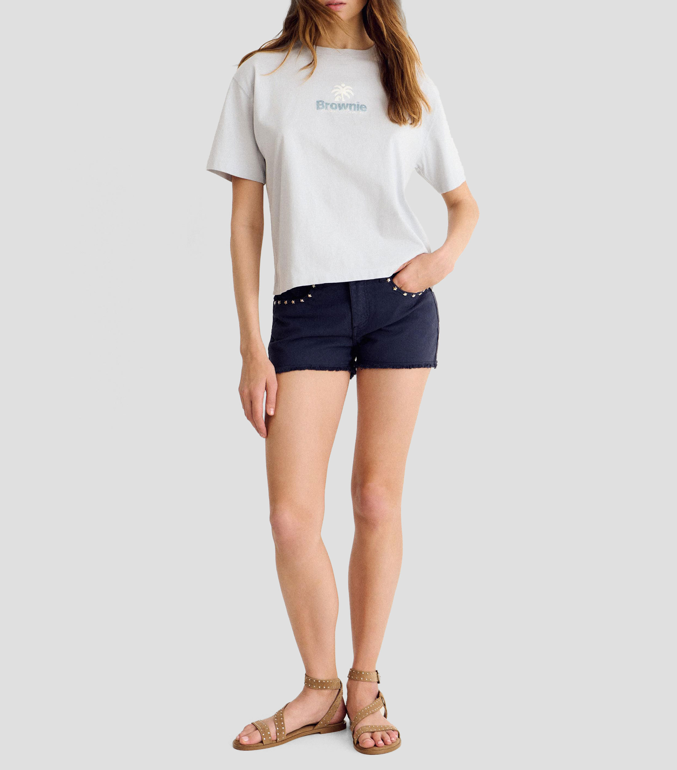 Short liso Mujer